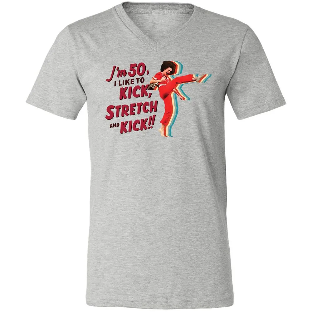 Unisex V-Neck T-Shirt - GGD89GJ1 - Athletic Heather - 7