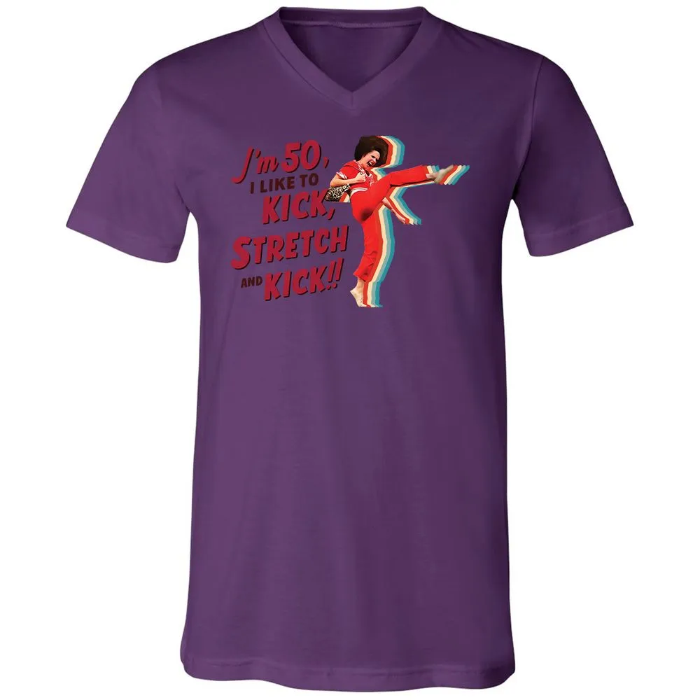 Unisex V-Neck T-Shirt - GGD89GJ1 - Team Purple - 2