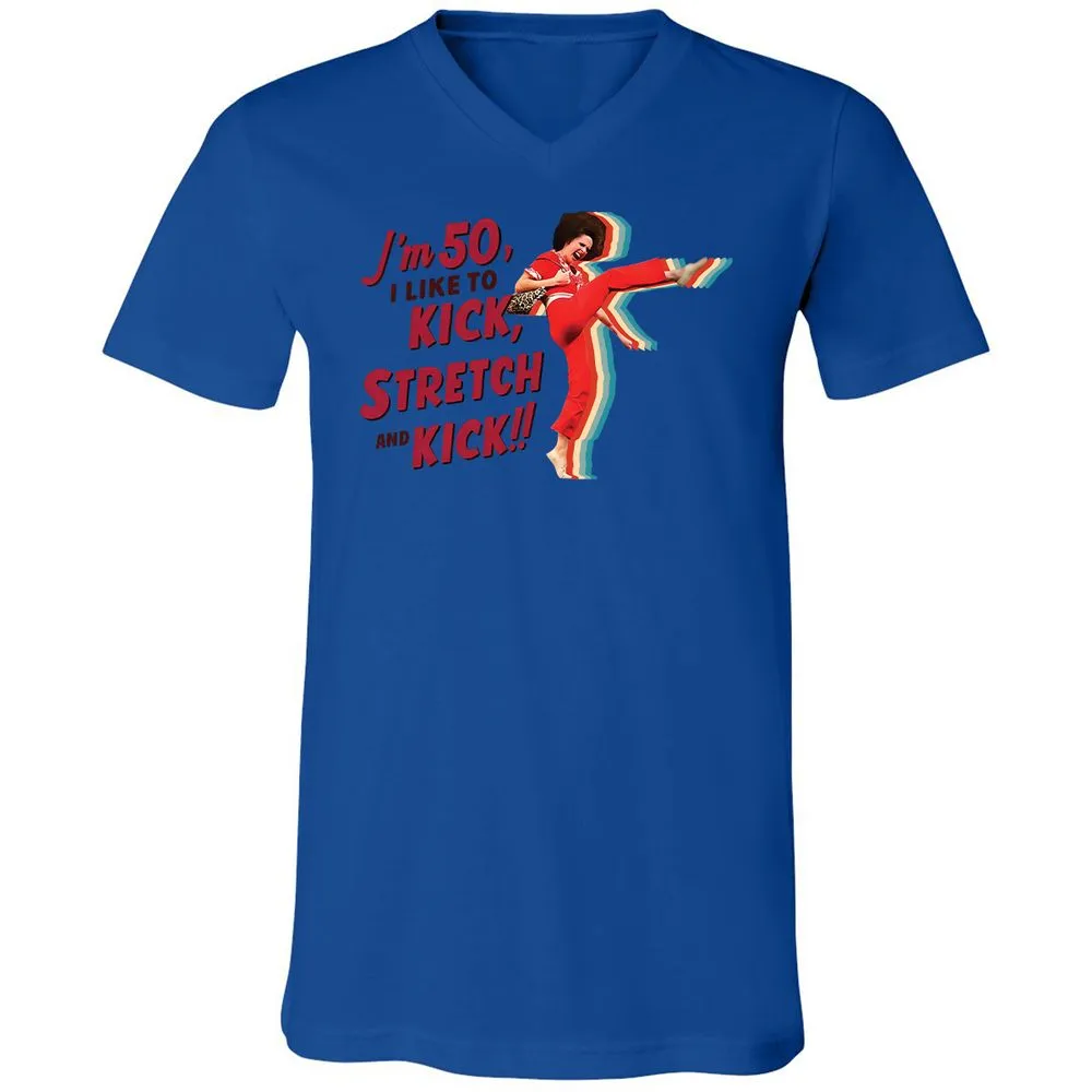 Unisex V-Neck T-Shirt - GGD89GJ1 - True Royal - 4