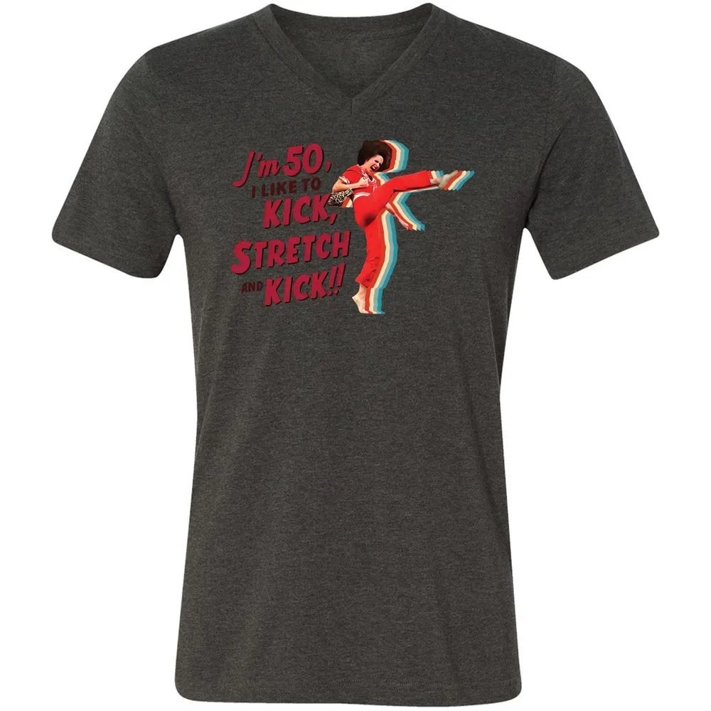 Unisex V-Neck T-Shirt - GGD89GJ1 - Dark Grey Heather - 8
