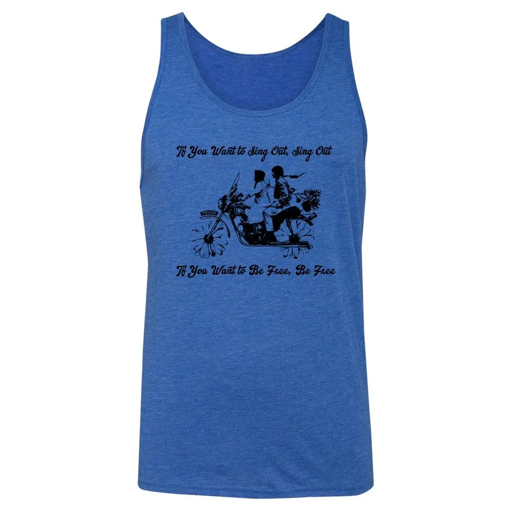 Unisex Jersey Tank - GE567YJN - True Royal Triblend - 12