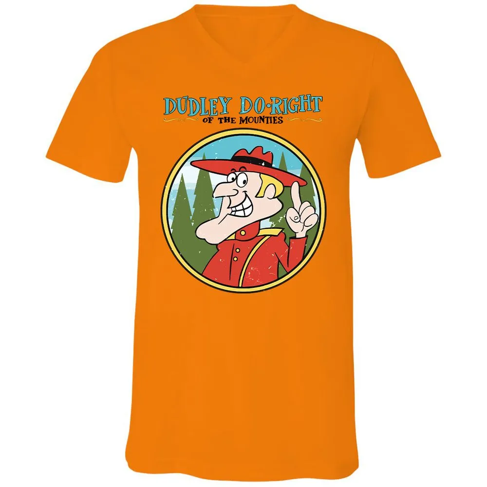 Unisex V-Neck T-Shirt - 6JEFTK17 - Orange - 11