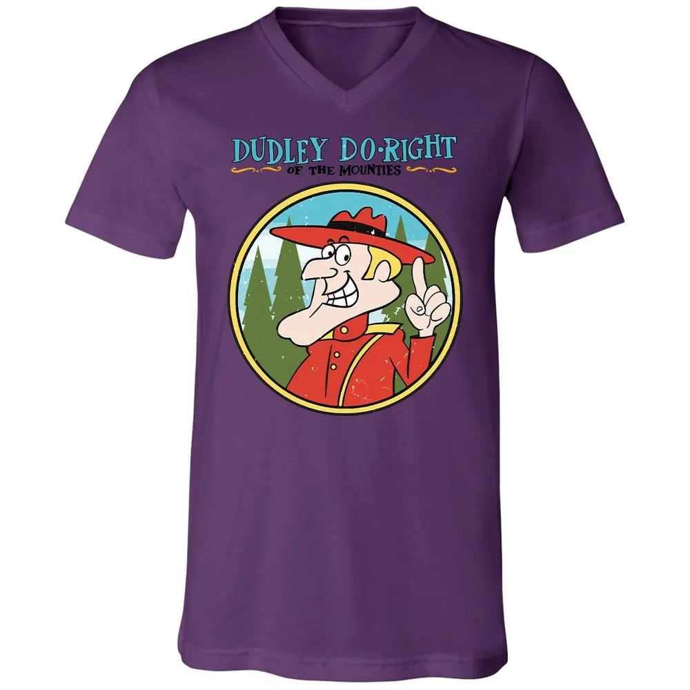 Unisex V-Neck T-Shirt - 6JEFTK17 - Team Purple - 2