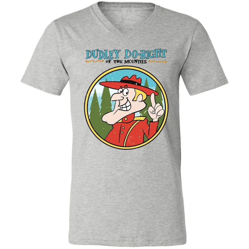 Unisex V-Neck T-Shirt - 6JEFTK17 - Athletic Heather - 7
