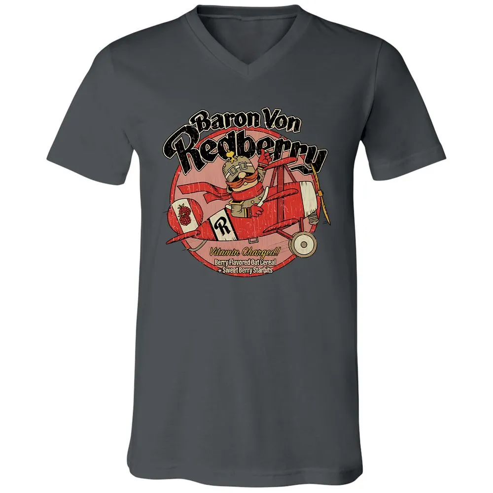 Unisex V-Neck T-Shirt - 1DW7PL7D - Asphalt - 12