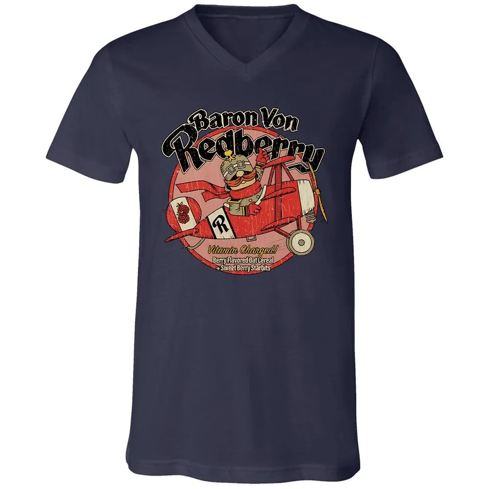 Unisex V-Neck T-Shirt - 1DW7PL7D - Navy - 9