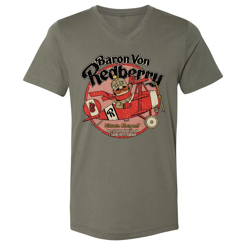 Unisex V-Neck T-Shirt - 1DW7PL7D - Military Green - 10