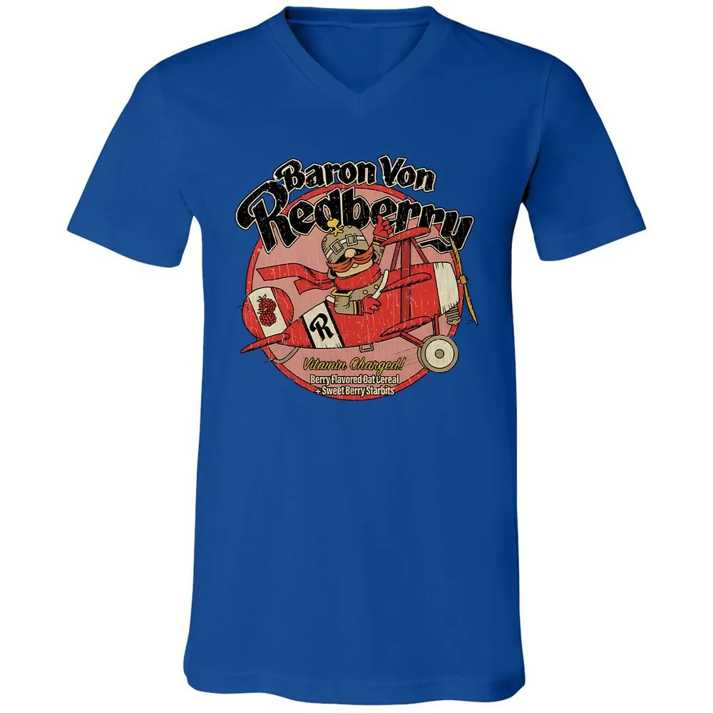 Unisex V-Neck T-Shirt - 1DW7PL7D - True Royal - 4