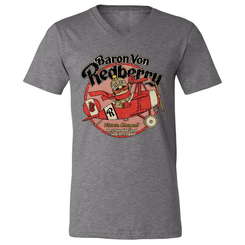 Unisex V-Neck T-Shirt - 1DW7PL7D - Deep Heather - 13