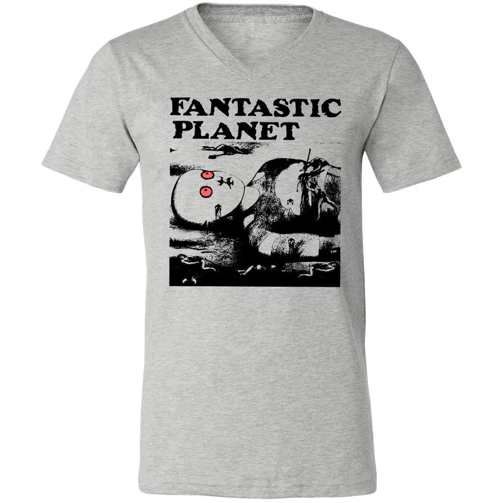 Unisex V-Neck T-Shirt - YMRHKNYJ - Athletic Heather - 7