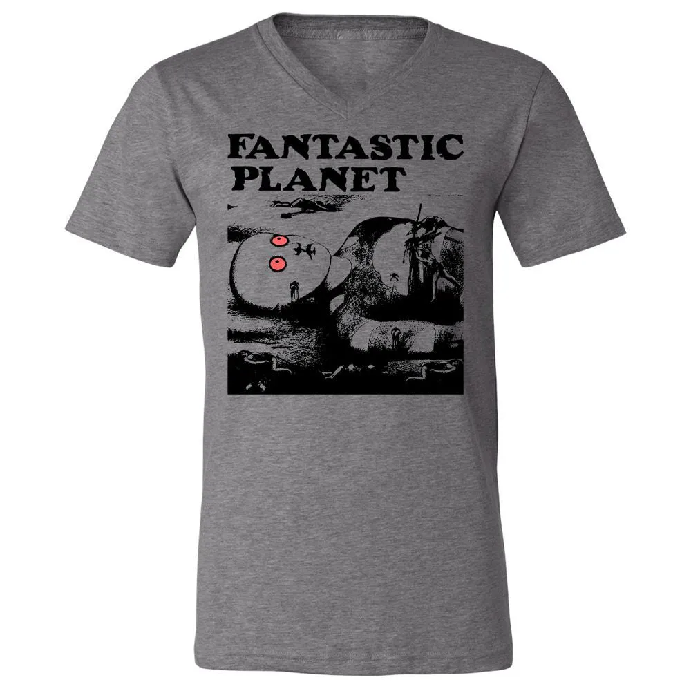 Unisex V-Neck T-Shirt - YMRHKNYJ - Deep Heather - 13