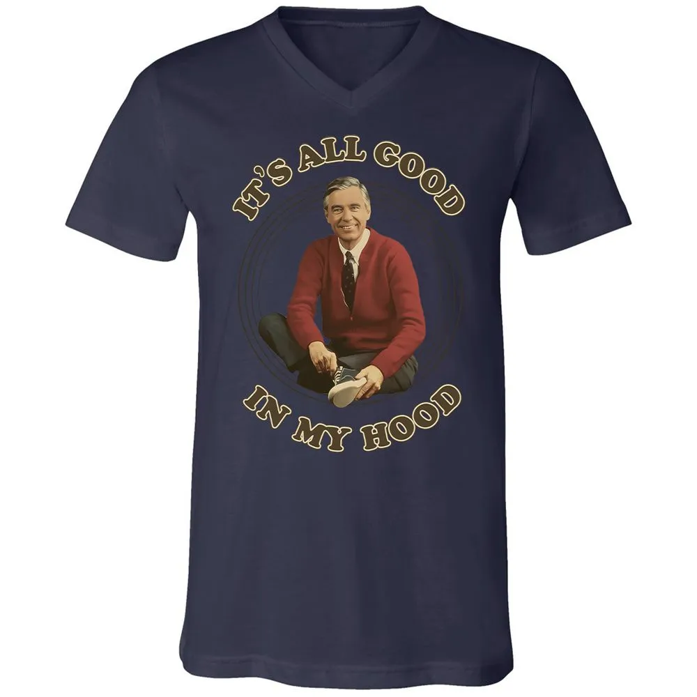 Unisex V-Neck T-Shirt - 9DKUWQ8N - Navy - 9