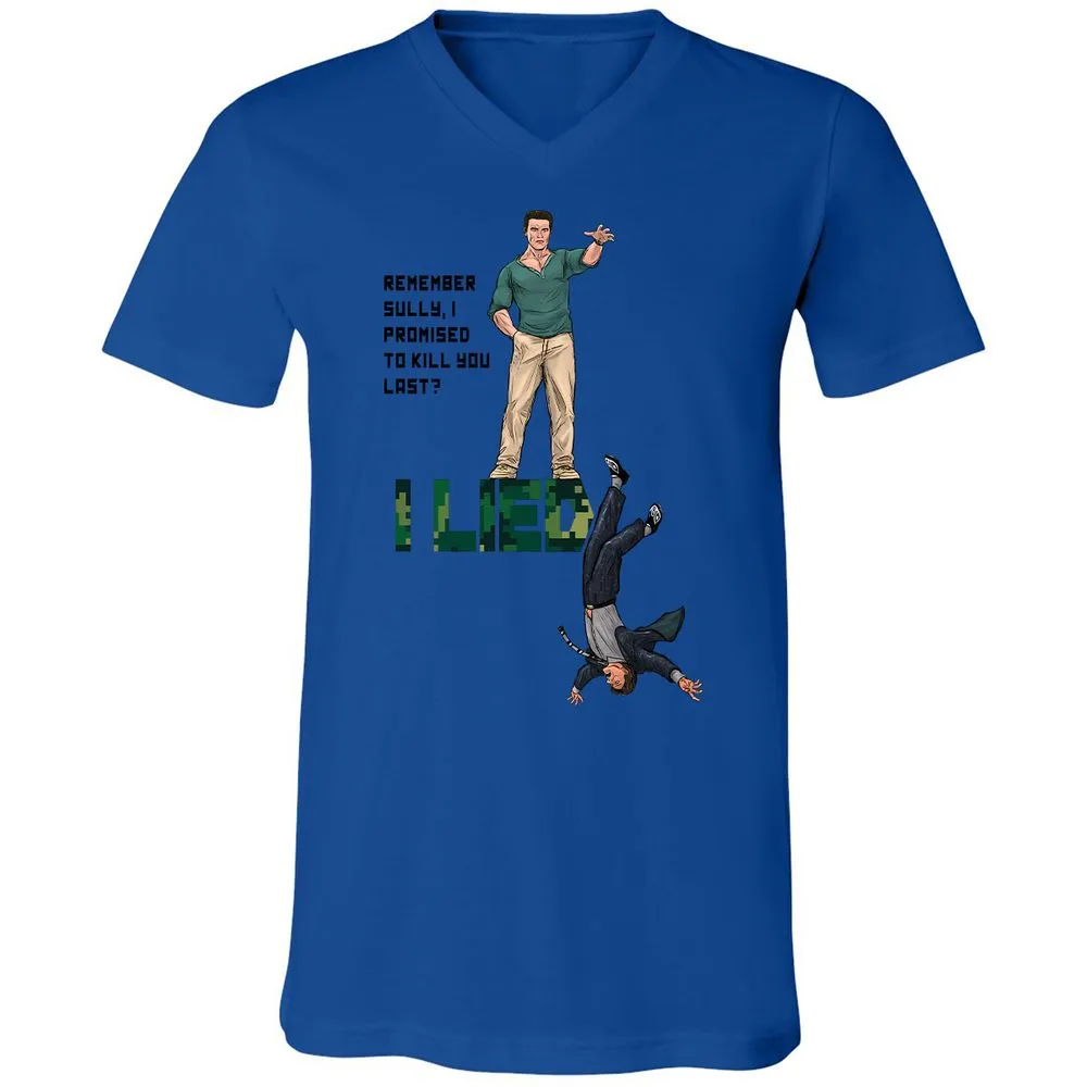 Unisex V-Neck T-Shirt - ZRLKWMX3 - True Royal - 4