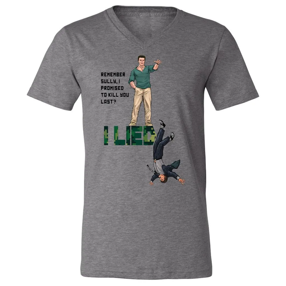 Unisex V-Neck T-Shirt - ZRLKWMX3 - Deep Heather - 13