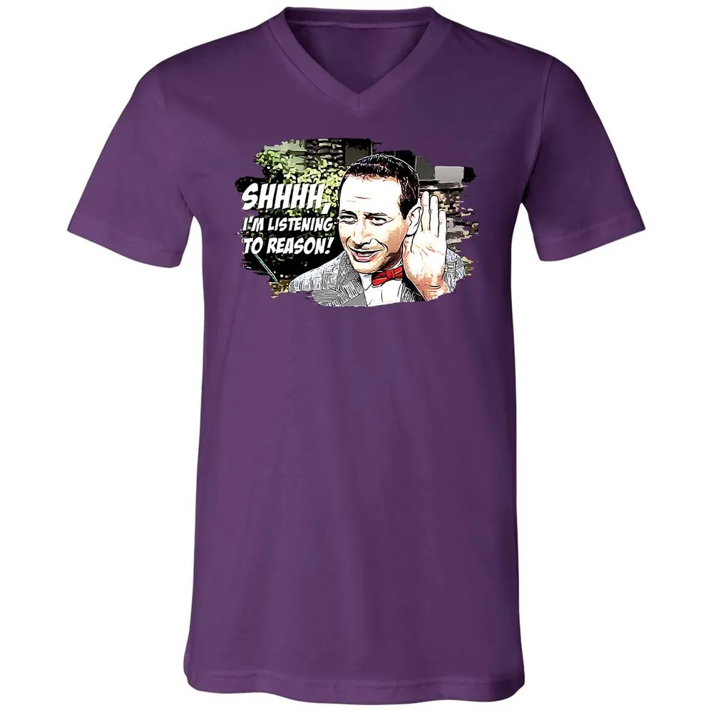 Unisex V-Neck T-Shirt - C4J2TBSS - Team Purple - 2