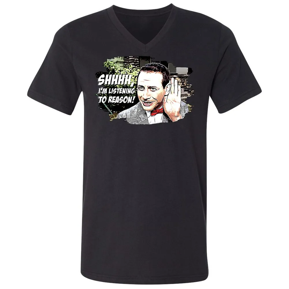 Unisex V-Neck T-Shirt - C4J2TBSS - Black - 16