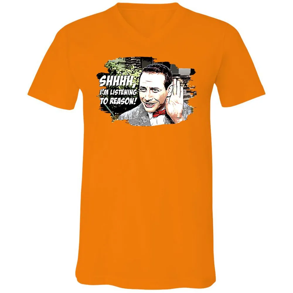 Unisex V-Neck T-Shirt - C4J2TBSS - Orange - 11