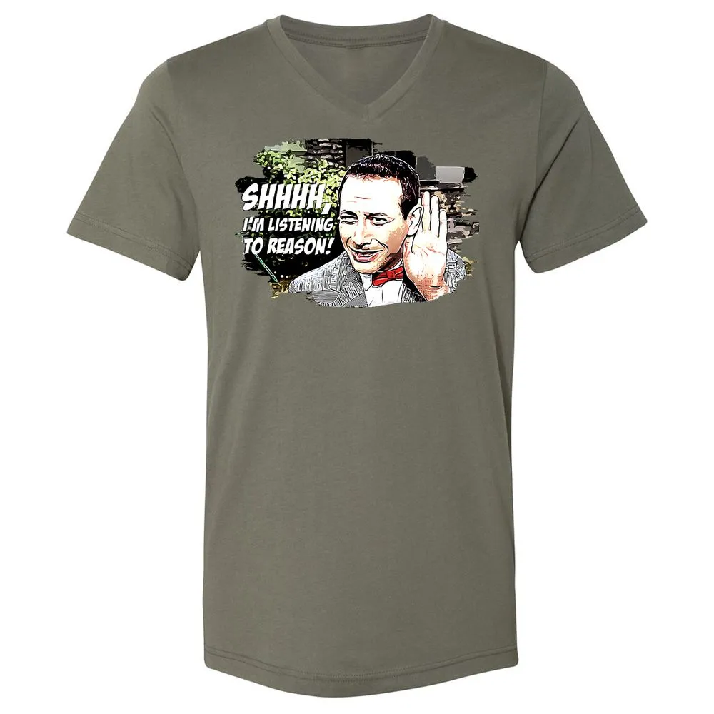 Unisex V-Neck T-Shirt - C4J2TBSS - Military Green - 10