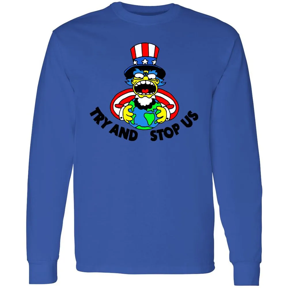 Long Sleeve T-Shirt - 6FXG2UZN - Royal - 4