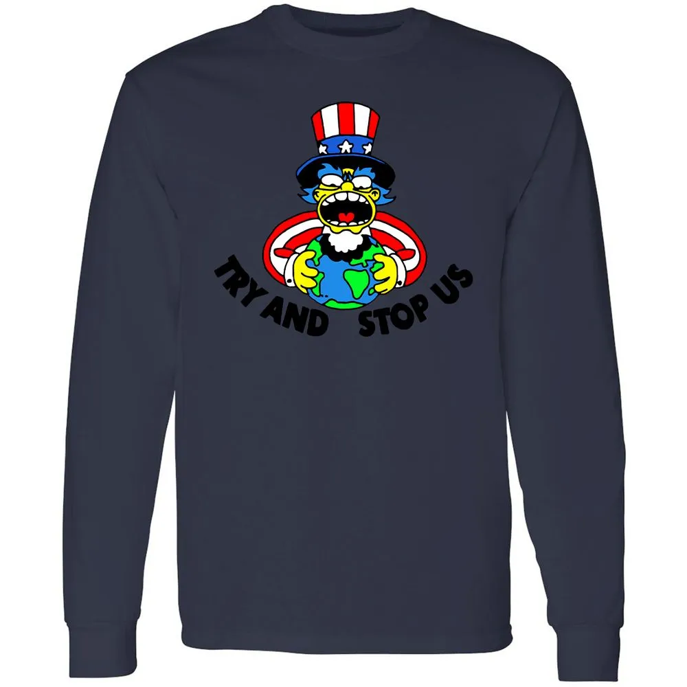Long Sleeve T-Shirt - 6FXG2UZN - Navy - 12