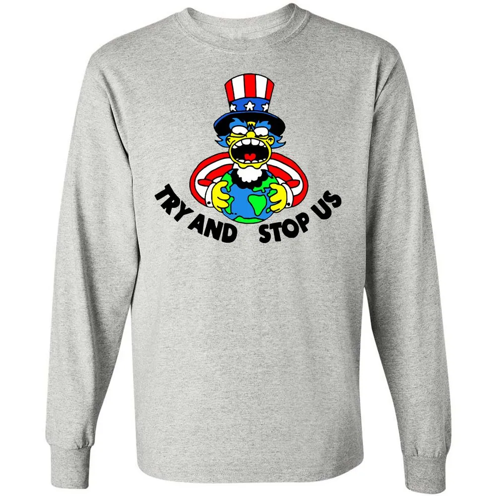 Long Sleeve T-Shirt - 6FXG2UZN - Ash - 5