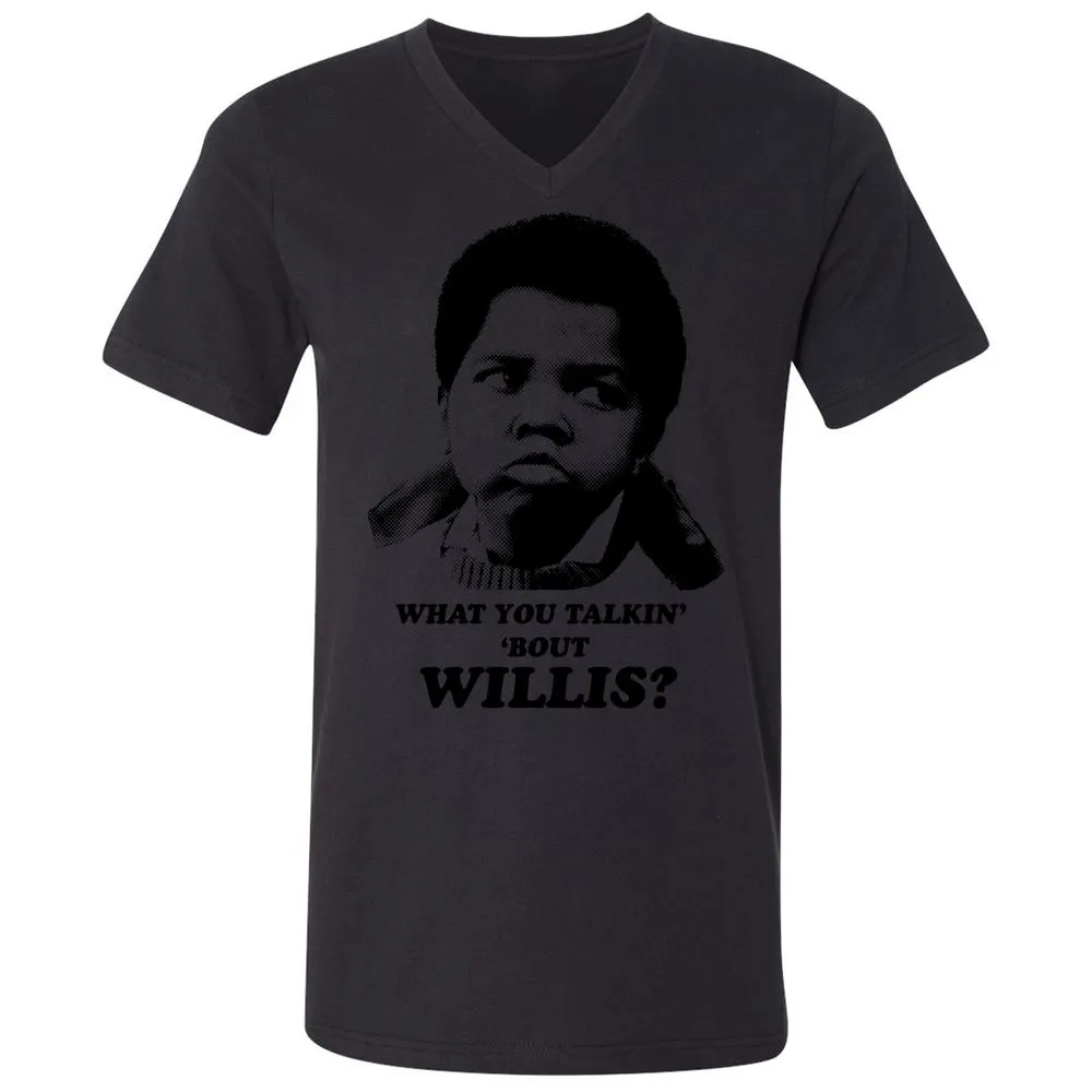 Unisex V-Neck T-Shirt - HBZPM3XF - Black - 16