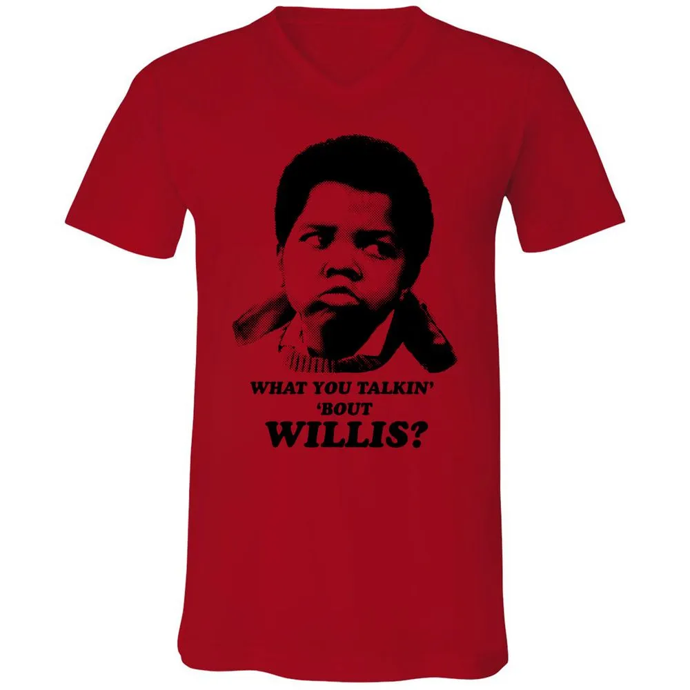 Unisex V-Neck T-Shirt - HBZPM3XF - Red - 3