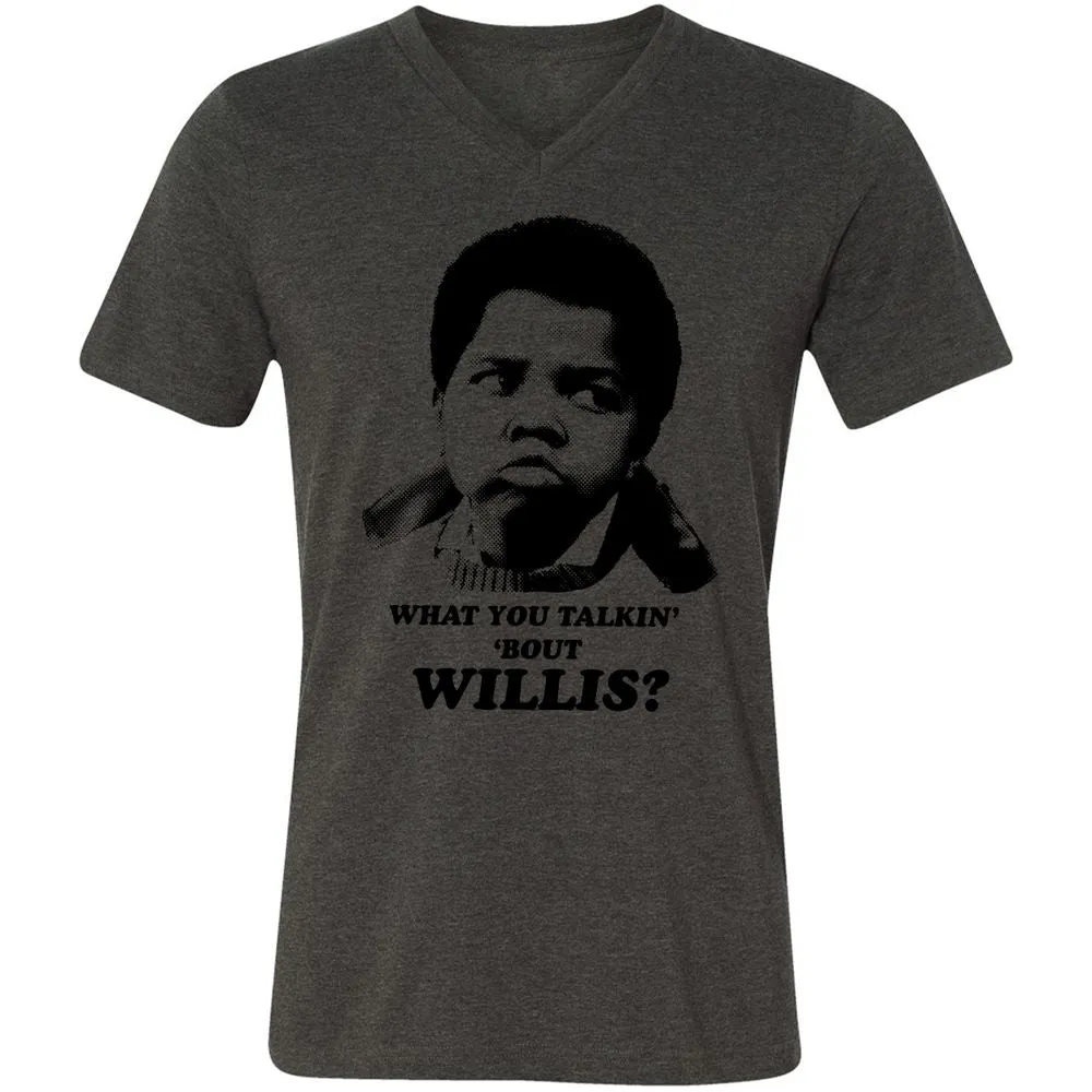 Unisex V-Neck T-Shirt - HBZPM3XF - Dark Grey Heather - 8