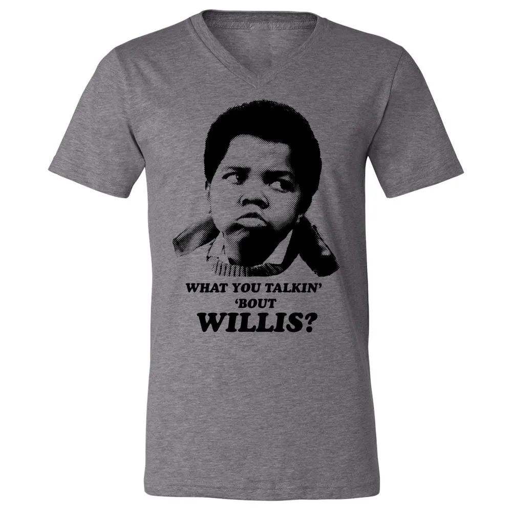 Unisex V-Neck T-Shirt - HBZPM3XF - Deep Heather - 13