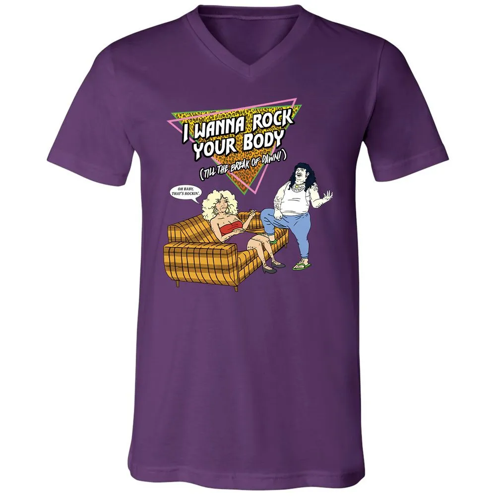 Unisex V-Neck T-Shirt - HRX941V9 - Team Purple - 2