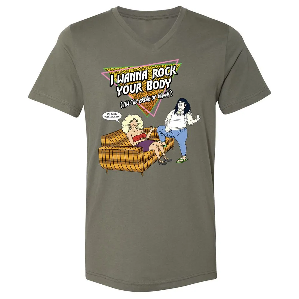 Unisex V-Neck T-Shirt - HRX941V9 - Military Green - 10