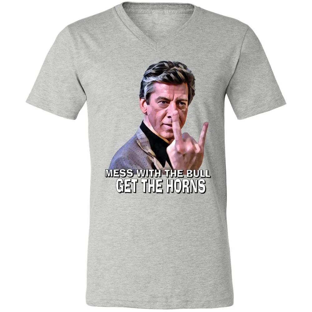 Unisex V-Neck T-Shirt - UF5QEDCG - Athletic Heather - 7