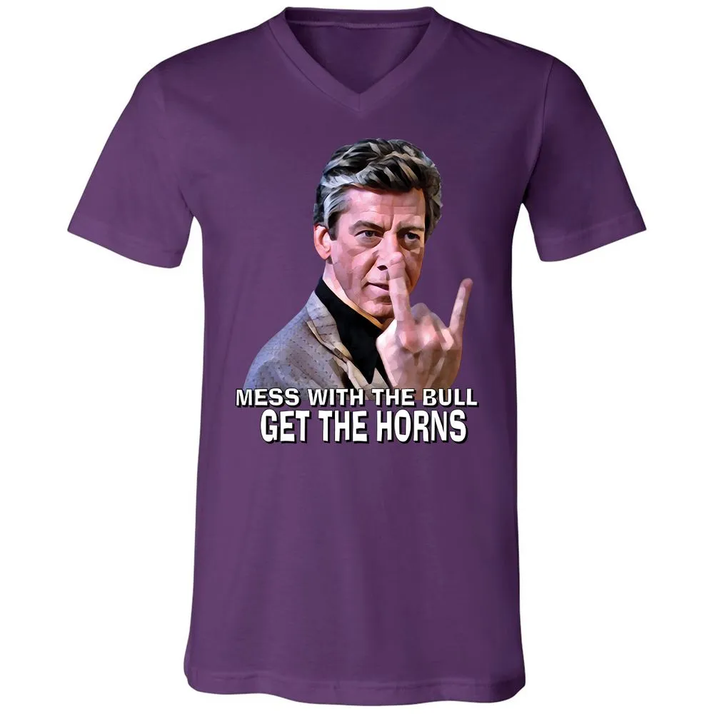Unisex V-Neck T-Shirt - UF5QEDCG - Team Purple - 2