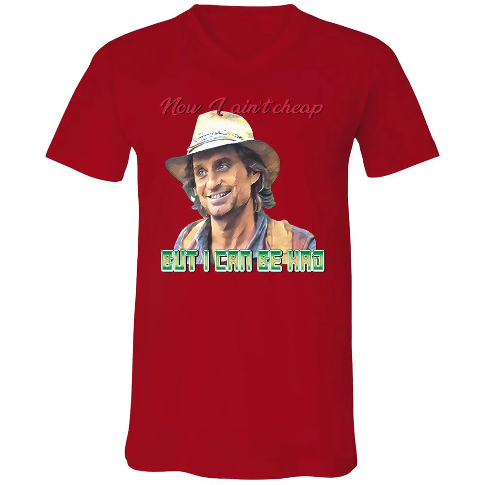 Unisex V-Neck T-Shirt - H1Q4PPPY - Red - 3
