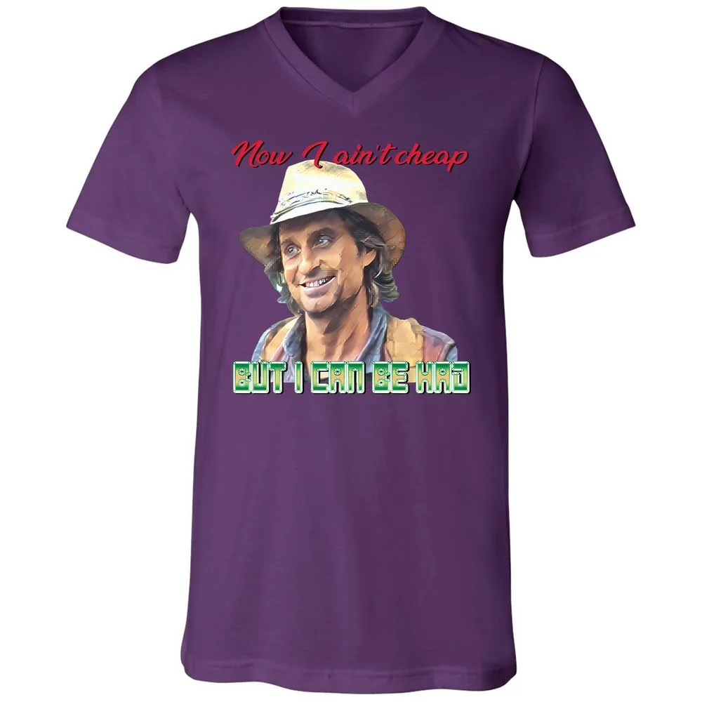 Unisex V-Neck T-Shirt - H1Q4PPPY - Team Purple - 2
