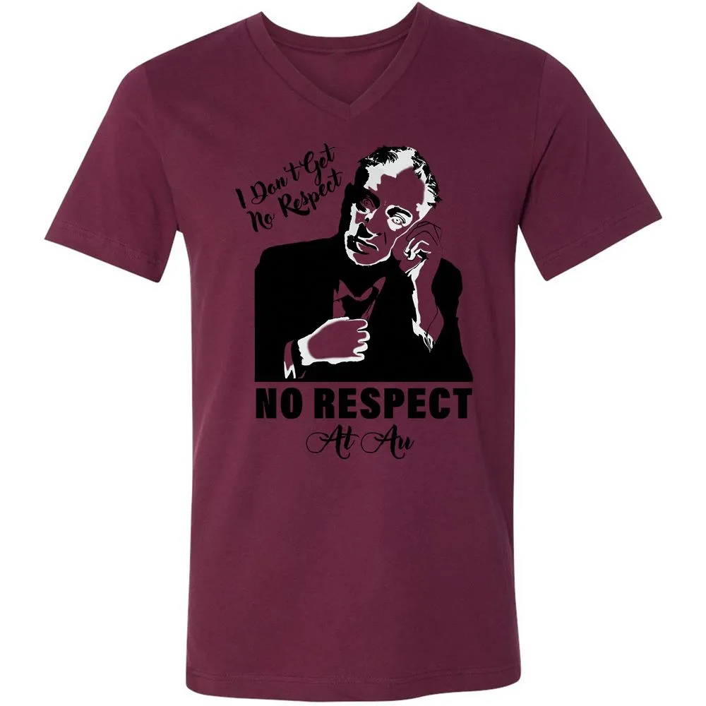 Unisex V-Neck T-Shirt - CRQJ9GZ1 - Maroon - 6