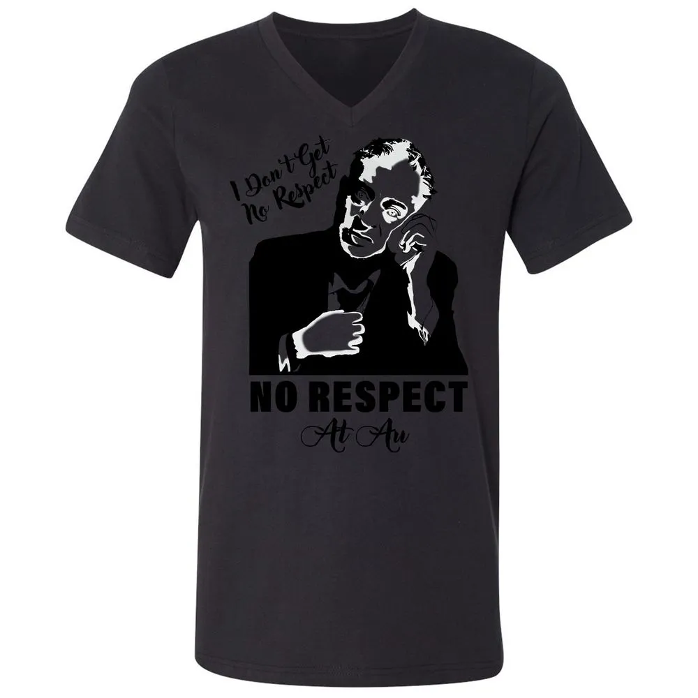 Unisex V-Neck T-Shirt - CRQJ9GZ1 - Black - 16
