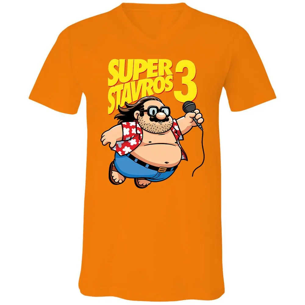 Unisex V-Neck T-Shirt - 5S5ELTRJ - Orange - 11