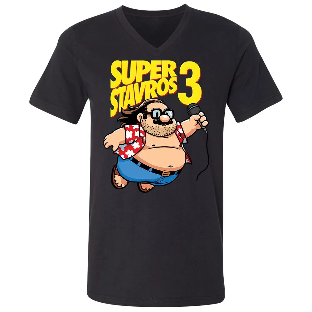 Unisex V-Neck T-Shirt - 5S5ELTRJ - Black - 16