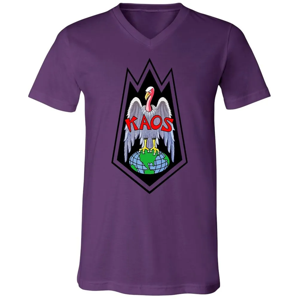 Unisex V-Neck T-Shirt - QDEUFEUP - Team Purple - 2