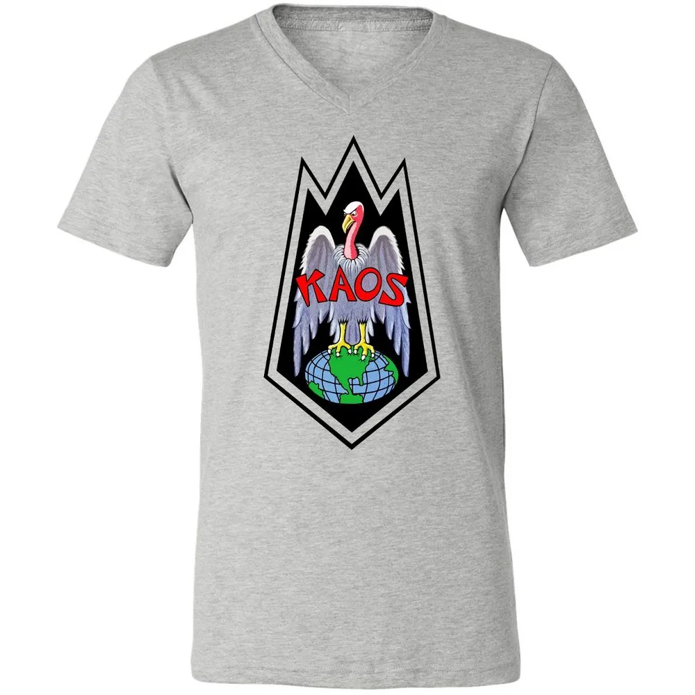 Unisex V-Neck T-Shirt - QDEUFEUP - Athletic Heather - 7