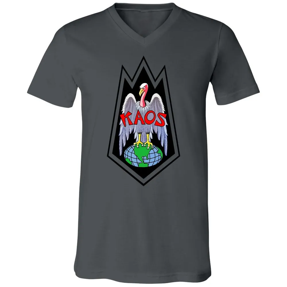 Unisex V-Neck T-Shirt - QDEUFEUP - Asphalt - 12
