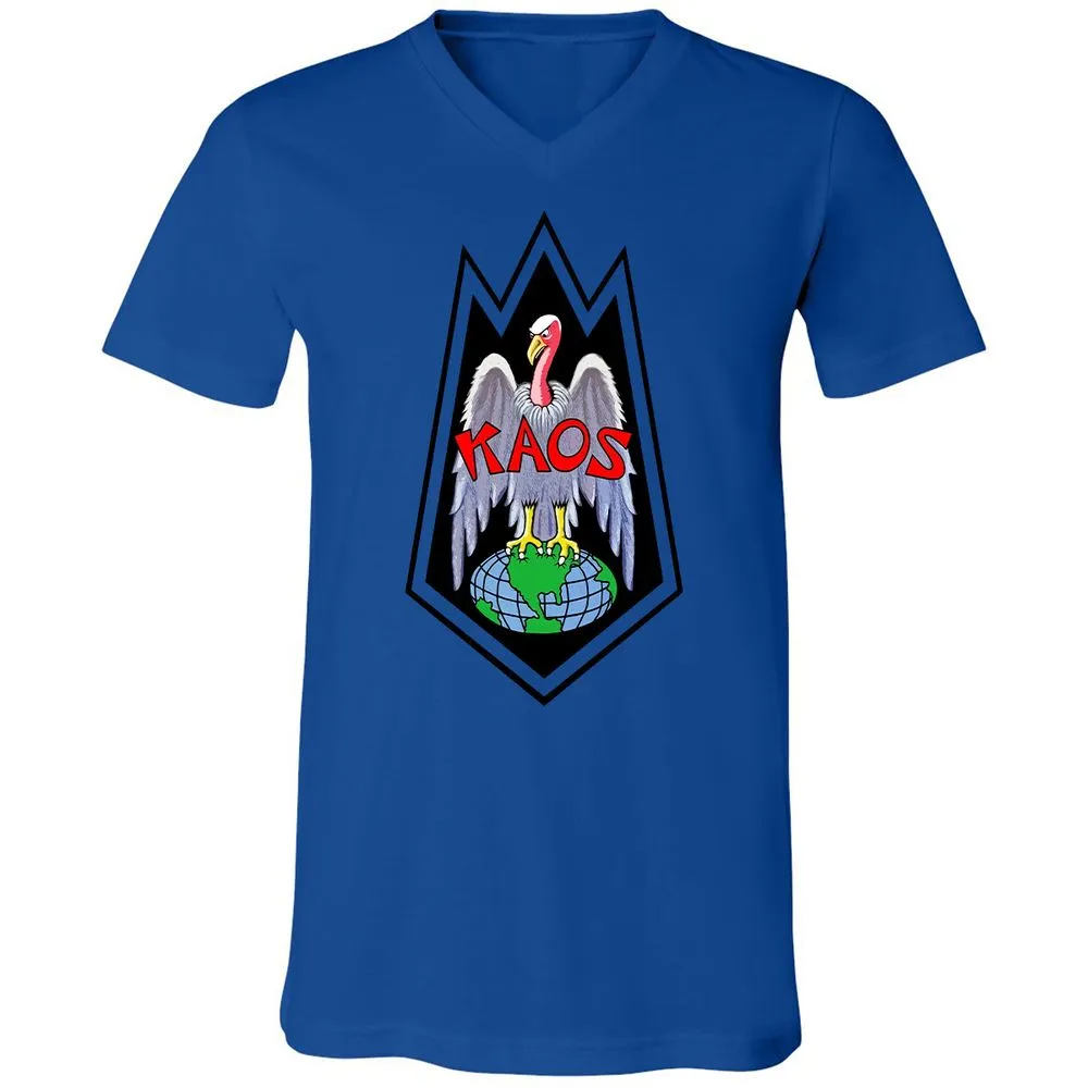 Unisex V-Neck T-Shirt - QDEUFEUP - True Royal - 4