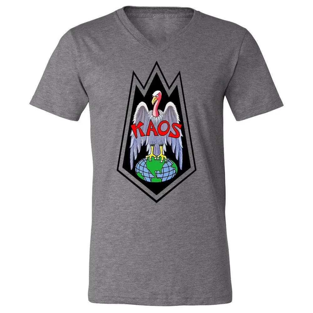 Unisex V-Neck T-Shirt - QDEUFEUP - Deep Heather - 13