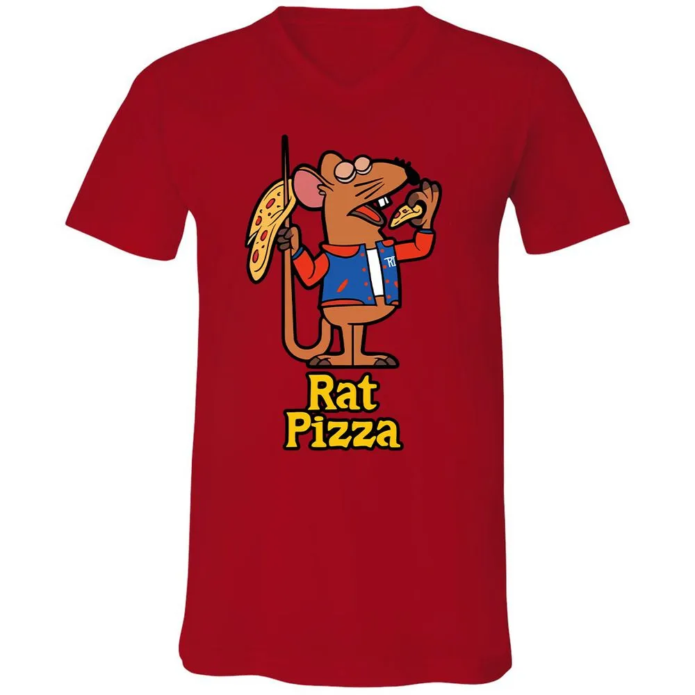 Unisex V-Neck T-Shirt - JKAQKS1X - Red - 3
