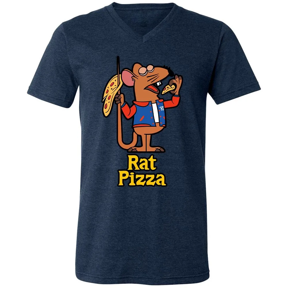 Unisex V-Neck T-Shirt - JKAQKS1X - Heather Navy - 15