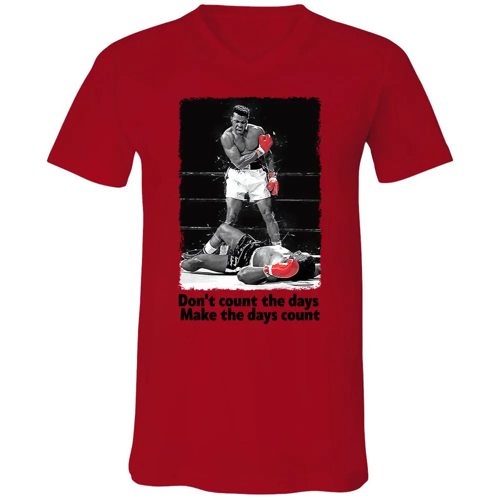 Don't count the days - Make the days count Unisex V-Neck T-Shirt - 10