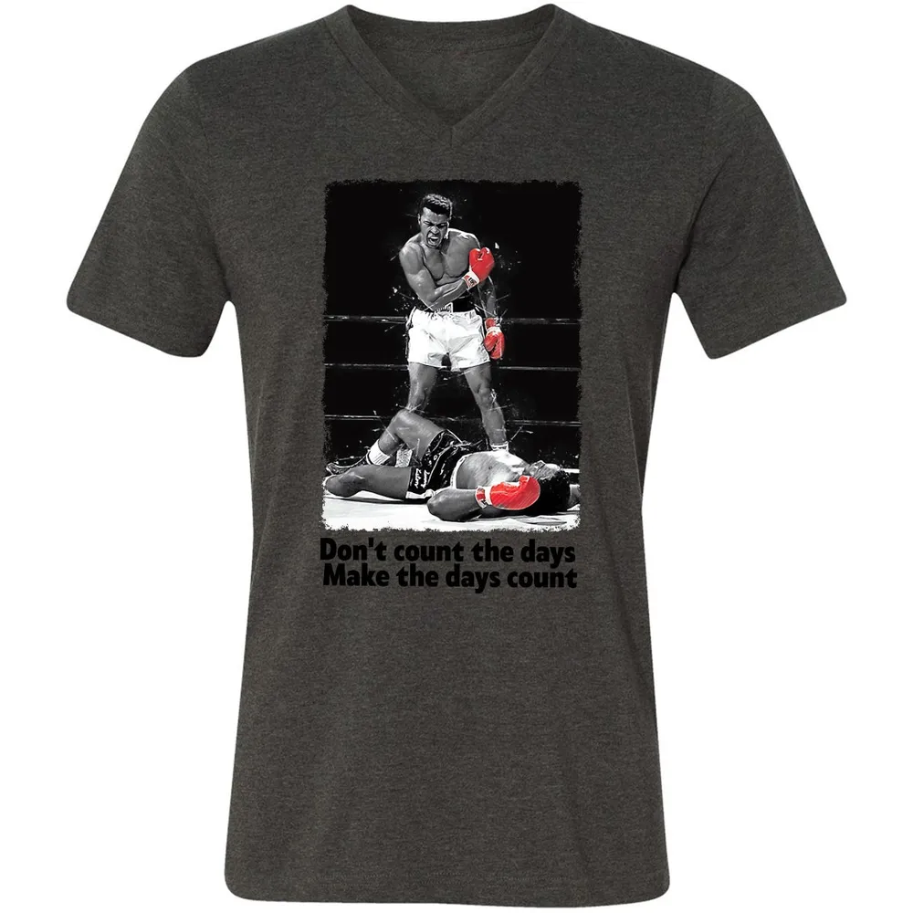 Don't count the days - Make the days count Unisex V-Neck T-Shirt - 15