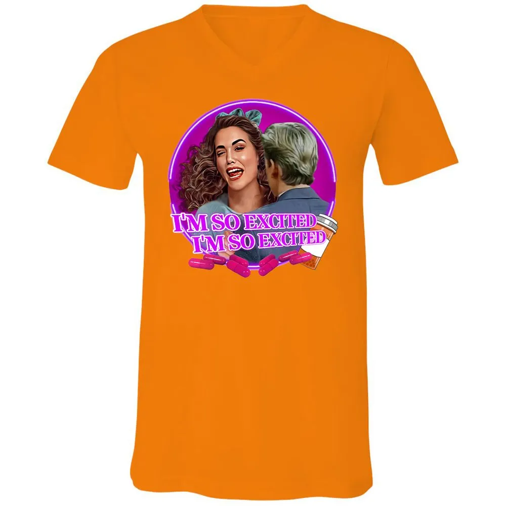 Unisex V-Neck T-Shirt - KUCZW25H - Orange - 11