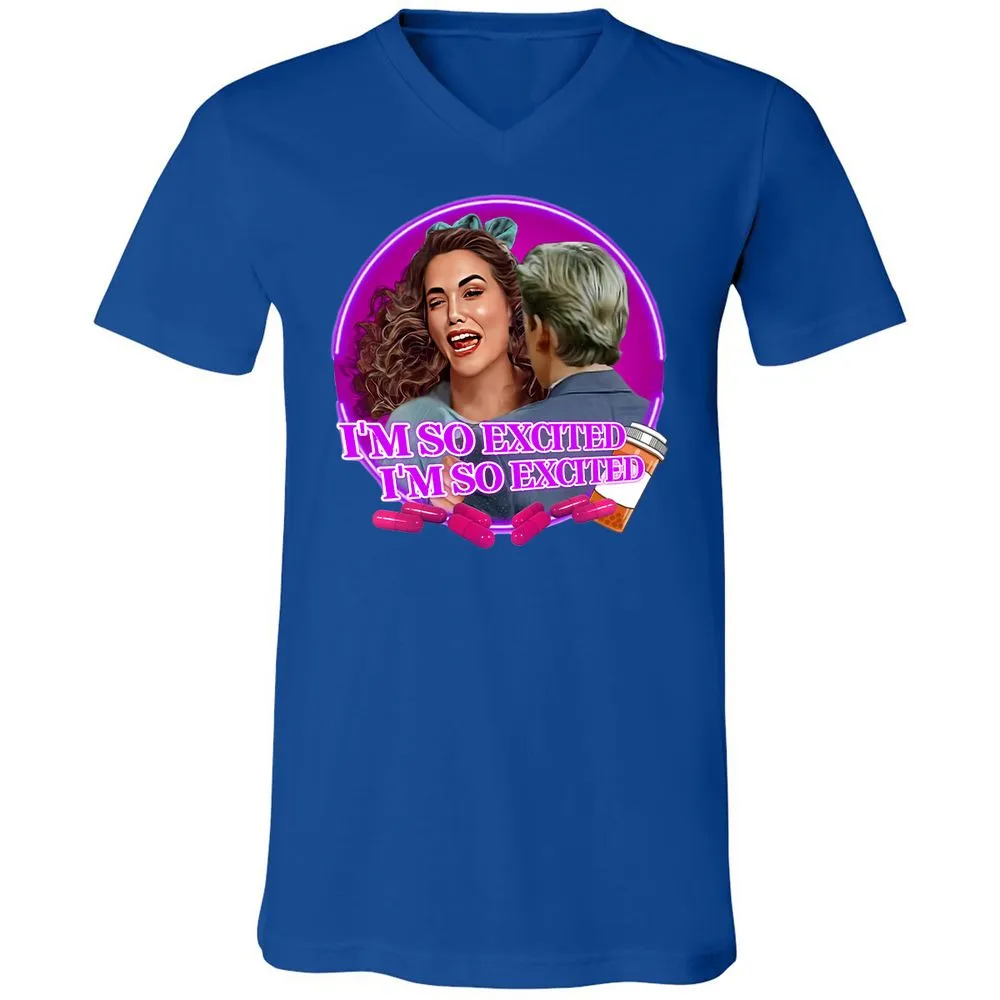 Unisex V-Neck T-Shirt - KUCZW25H - True Royal - 4